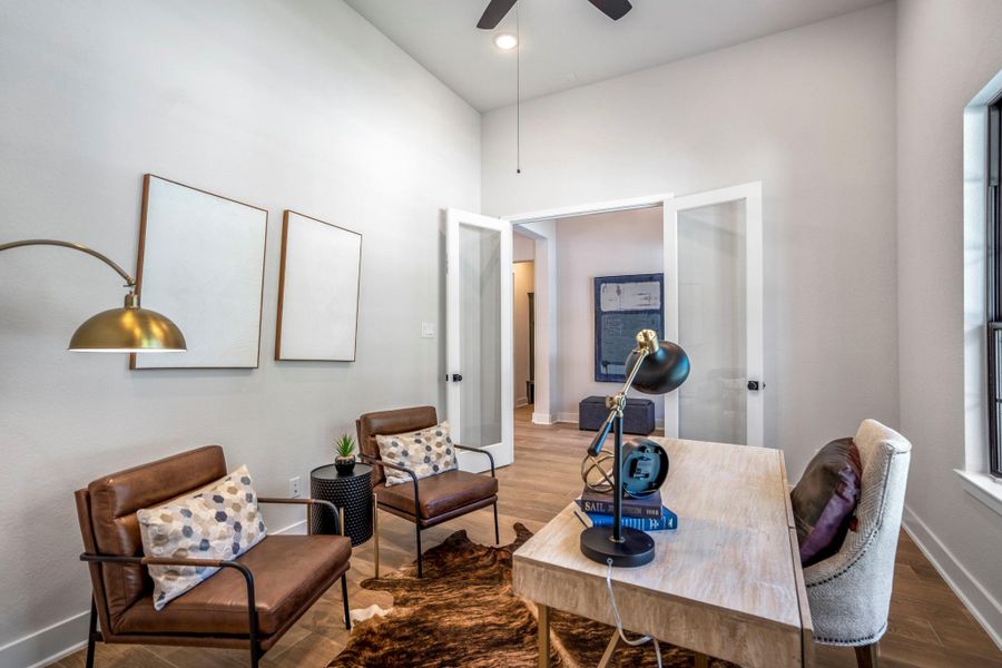 Furnished interior view inside a new home in ARTAVIA, Conroe (Image 8).