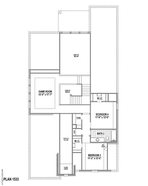 Plan 1533 2nd Floor