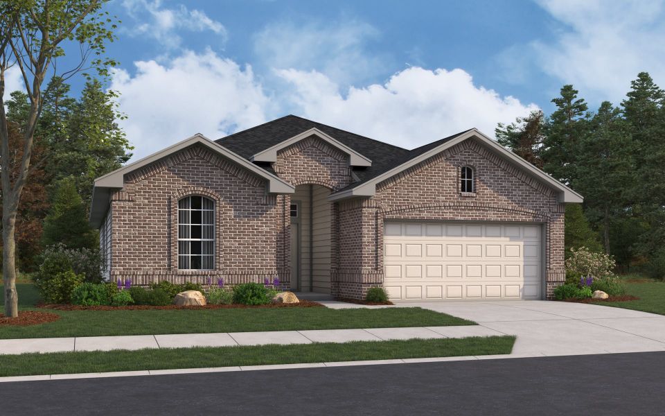 Rendering of floor plan. Colors and features may differ from shown representation.