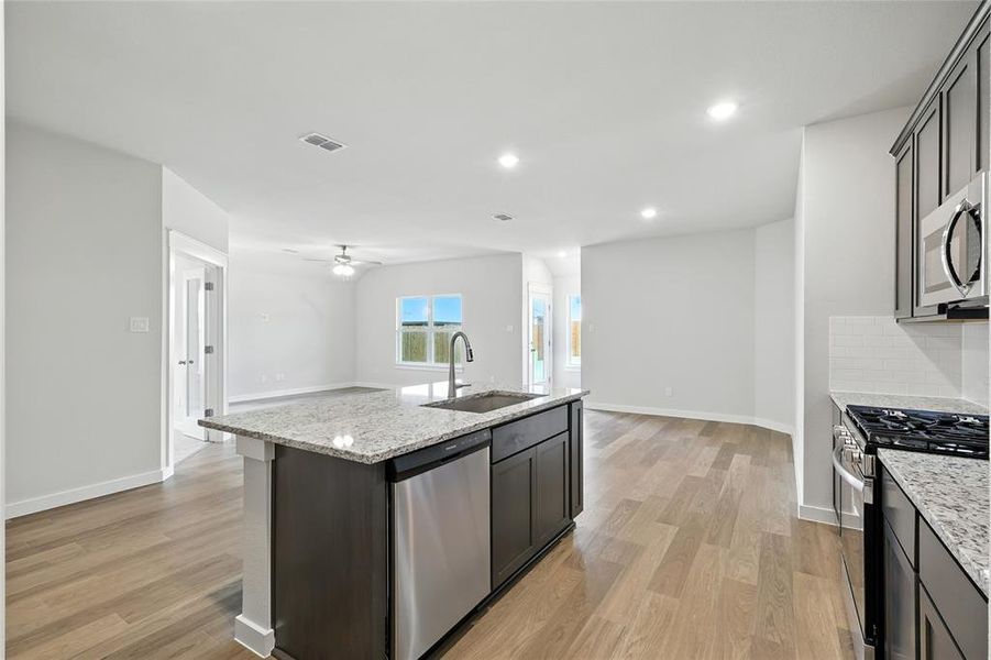 Furnished interior view inside a new home in Simpson Crossing, Princeton (Image 8). Furnished interior view inside a new home in Simpson Crossing, Princeton (Image 8).