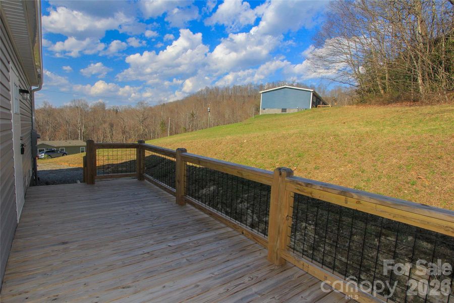 Rear Deck w/ door to  Mudroom