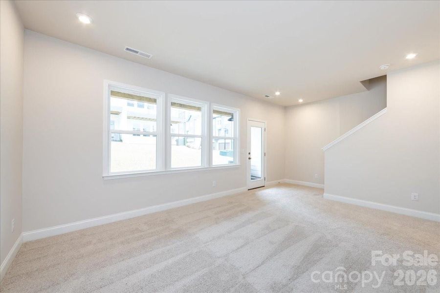 First Floor Flex Space with Outdoor Living Access