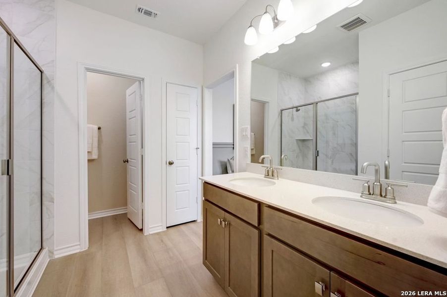 Furnished interior view inside a new home in Nopal Valley, San Antonio (Image 29).