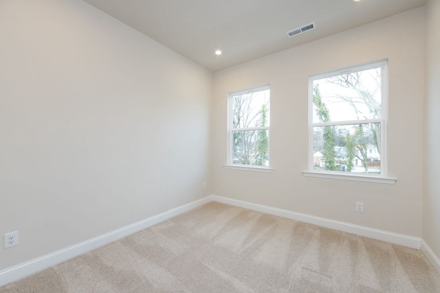 Spacious, unfurnished interior of a new home in Archer Row, Charlotte (Image 40). Spacious, unfurnished interior of a new home in Archer Row, Charlotte (Image 40).