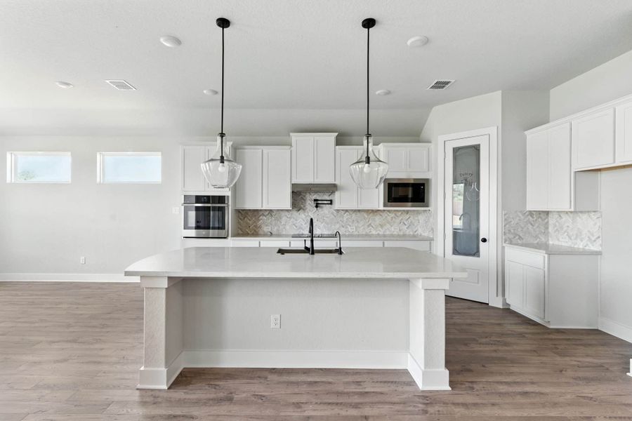 Furnished interior view inside a new home in Alsatian Oaks, Castroville (Image 10).