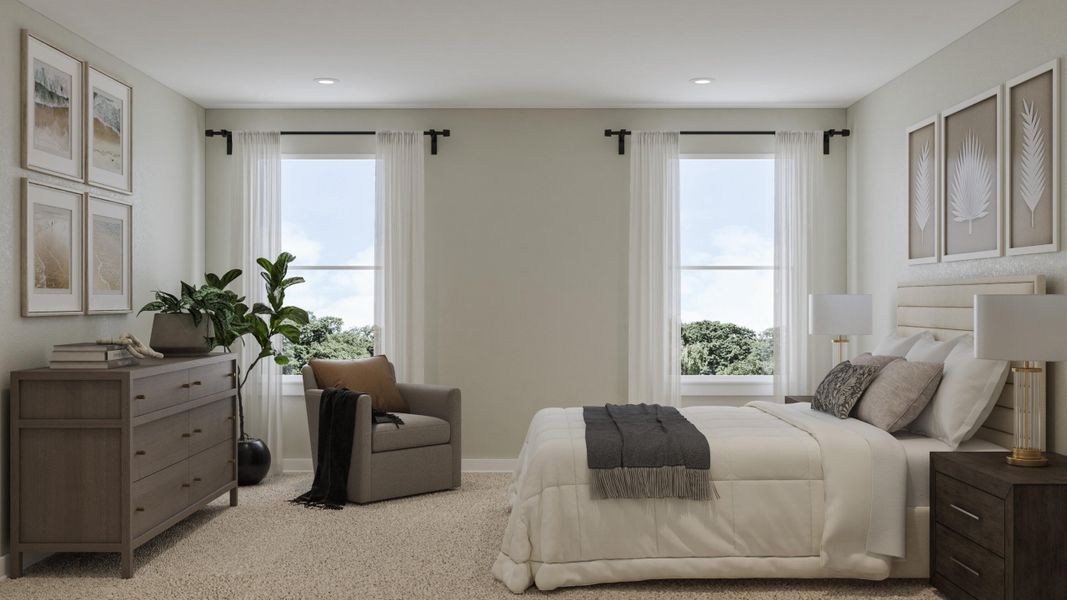 Furnished interior view inside a new home in Ashley Walk Townes, Charleston (Image 6). Furnished interior view inside a new home in Ashley Walk Townes, Charleston (Image 6).