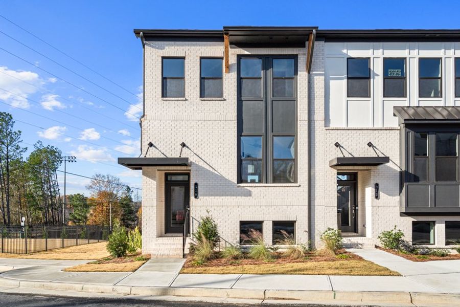 Representative exterior photo of a completed home built from the Collins by Taylor Morrison in Henson Square, Lawrenceville, GA (Image 14).