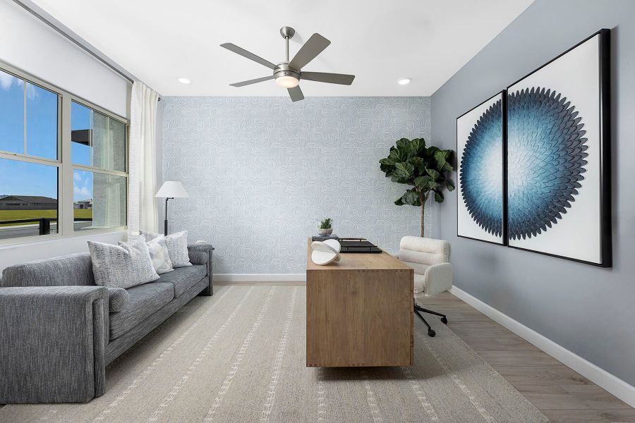 Representative furnished interior of a home built from the Violet by Mattamy Homes in White Tank Vistas, Waddell (Image 16).