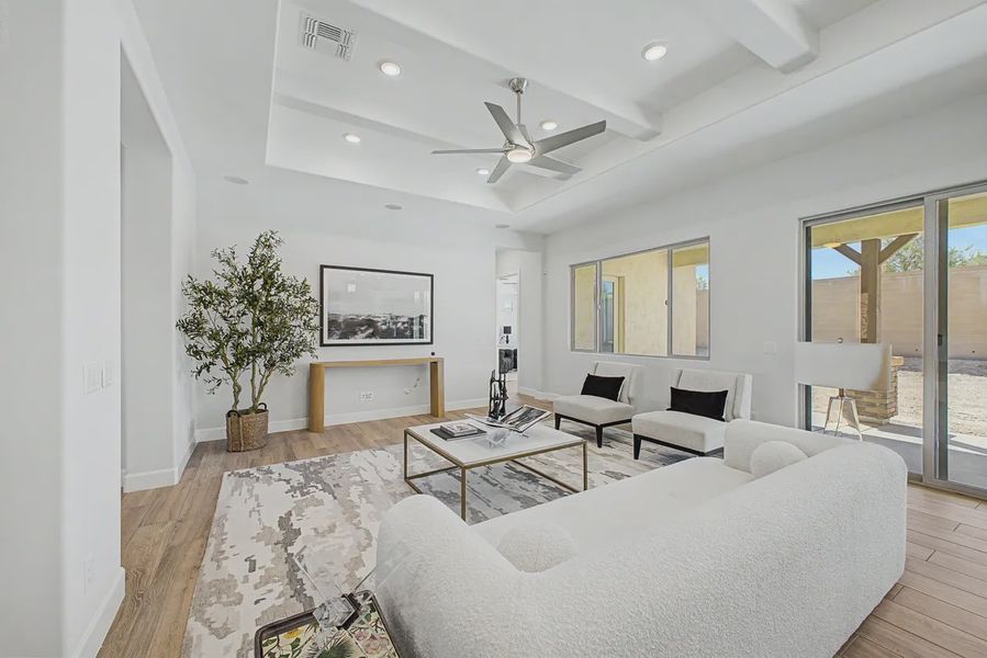 Furnished interior view inside a new home in Bellero Estates, Queen Creek (Image 7).