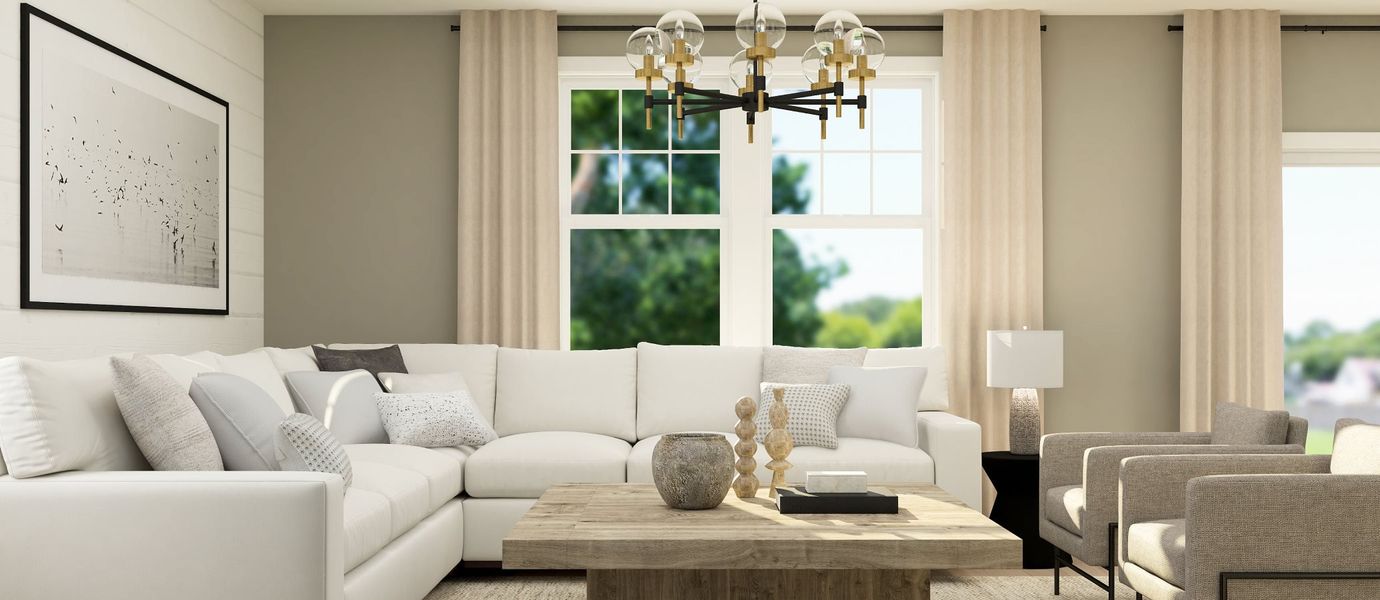 Furnished interior in a model home at Independence: The Innovative Collection in Elizabeth (Image 16). Furnished interior in a model home at Independence: The Innovative Collection in Elizabeth (Image 16).