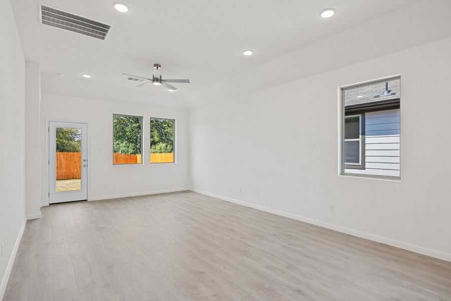 Living Room in the Elm home plan by Trophy Signature Homes – REPRESENTATIVE PHOTO