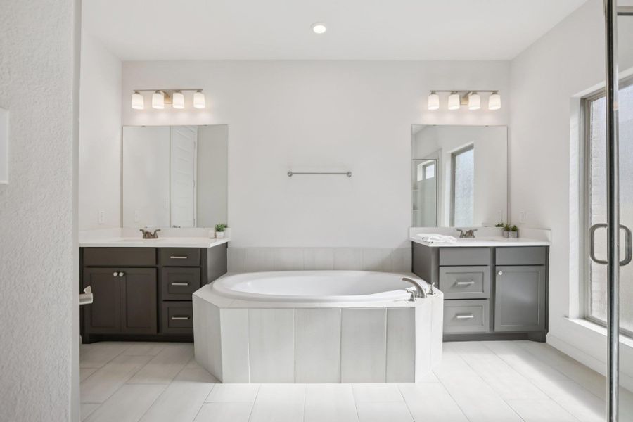 Furnished interior view inside a new home in , Leander (Image 14).