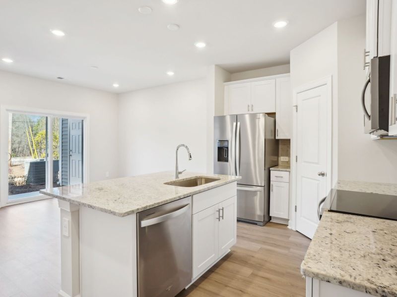 Cook your favorite meals in the functional kitchen.