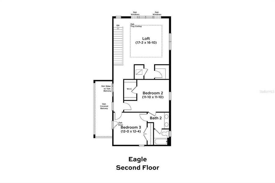 2D floor plan layout of this home in Biscayne Landing at Seaire, Parrish, FL (Image 3). 2D floor plan layout of this home in Biscayne Landing at Seaire, Parrish, FL (Image 3).