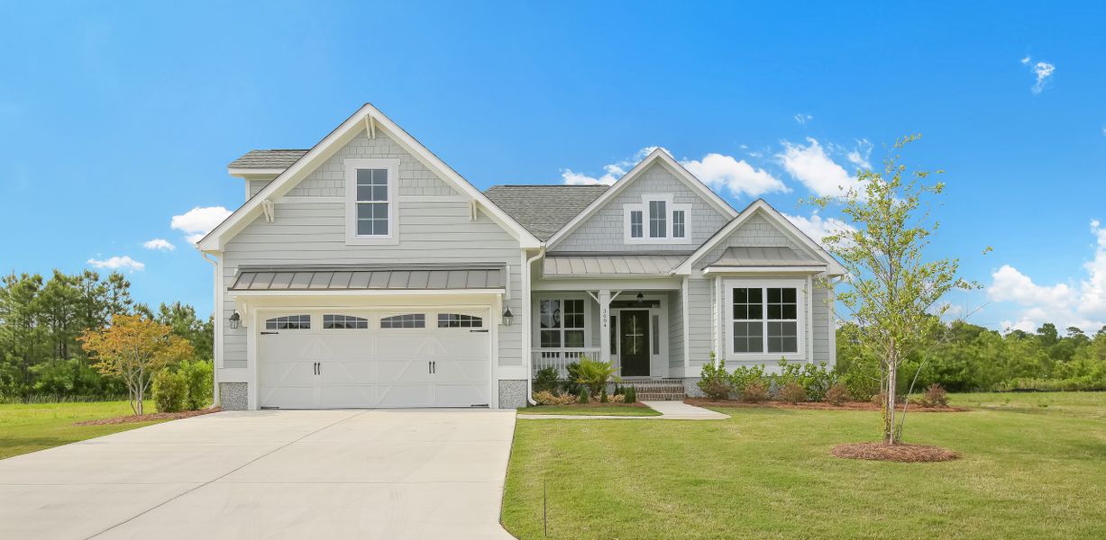 Representative exterior photo of a completed home built from the Ansley by Bill Clark Homes in The Sanctuary at Sunset Beach, Sunset Beach, NC (Image 23).