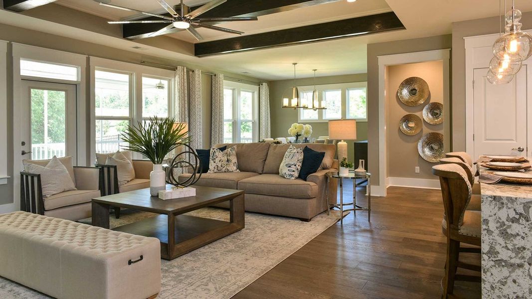 Island Kitchen & Great Room