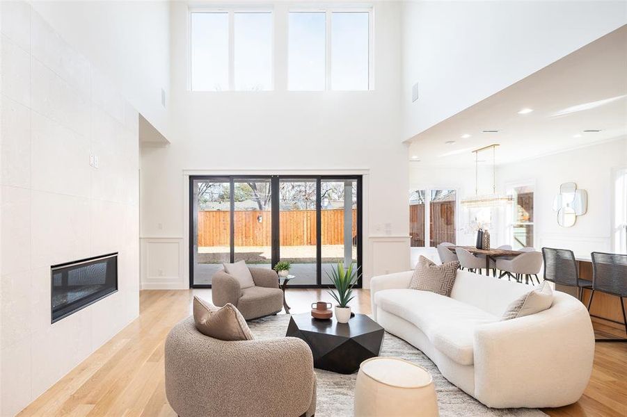 Furnished interior view inside a new home in , Dallas (Image 39).