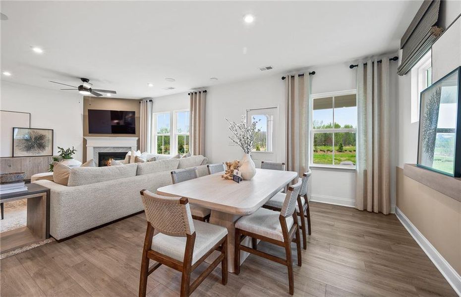 Furnished interior view inside a new home in Briar Creek, Atlanta (Image 5).
