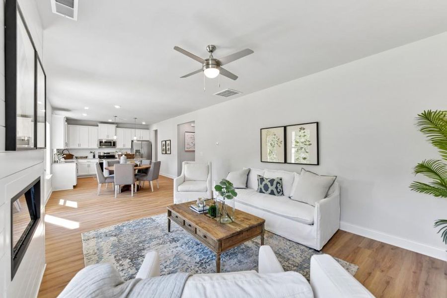 Furnished interior view inside a new home in , Homer (Image 15).