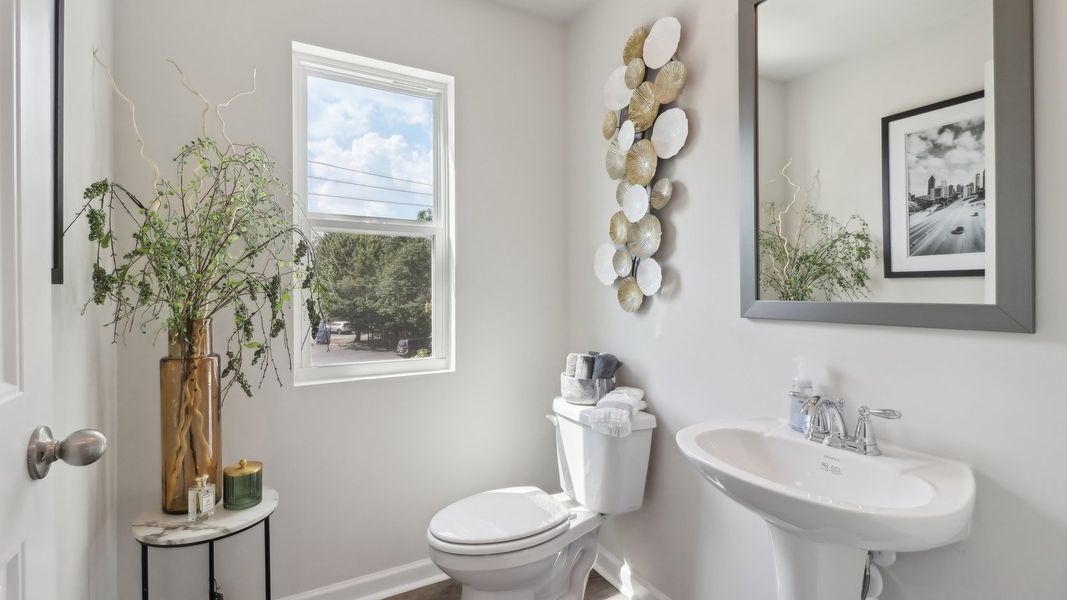 Furnished interior view inside a new home in Townes at Asbury, Hapeville (Image 14). Furnished interior view inside a new home in Townes at Asbury, Hapeville (Image 14).