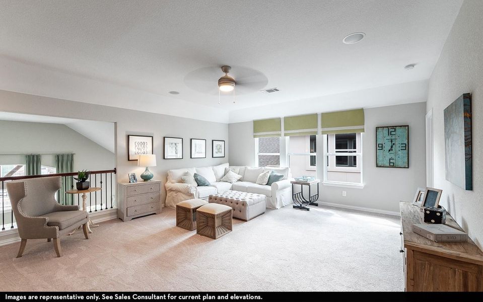 Furnished interior view inside a new home in Sundance Cove, Crosby (Image 13).
