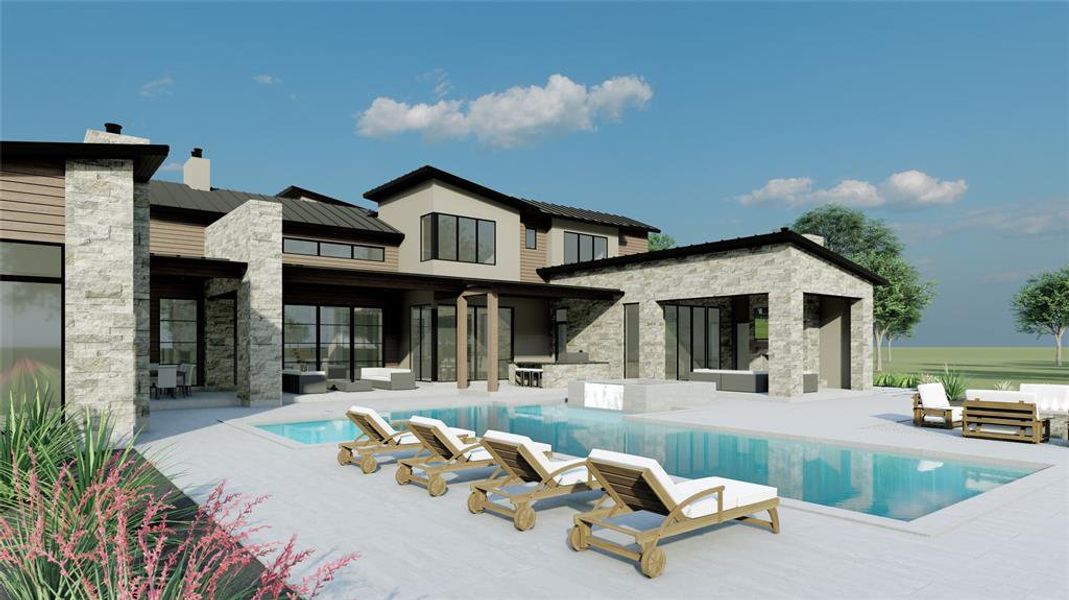 Front exterior of a new home in , Argyle, TX, highlighting curb appeal (Image 8).