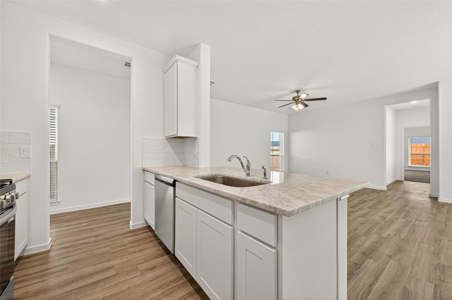 Furnished interior view inside a new home in Mill Creek Trails, Magnolia (Image 12).