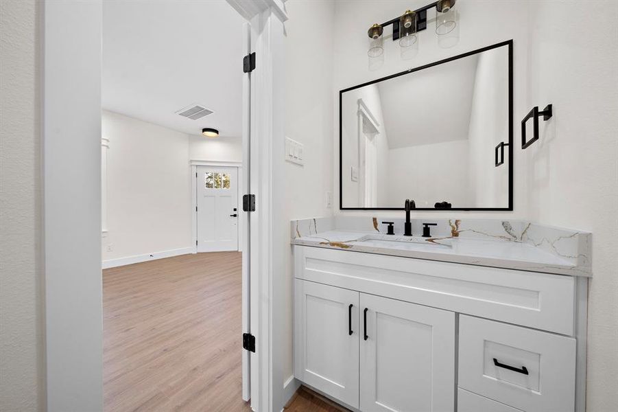 Powder Room on First Floor