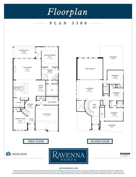 2D floor plan layout of this home in Bridgeland 50', Cypress, TX (Image 4).