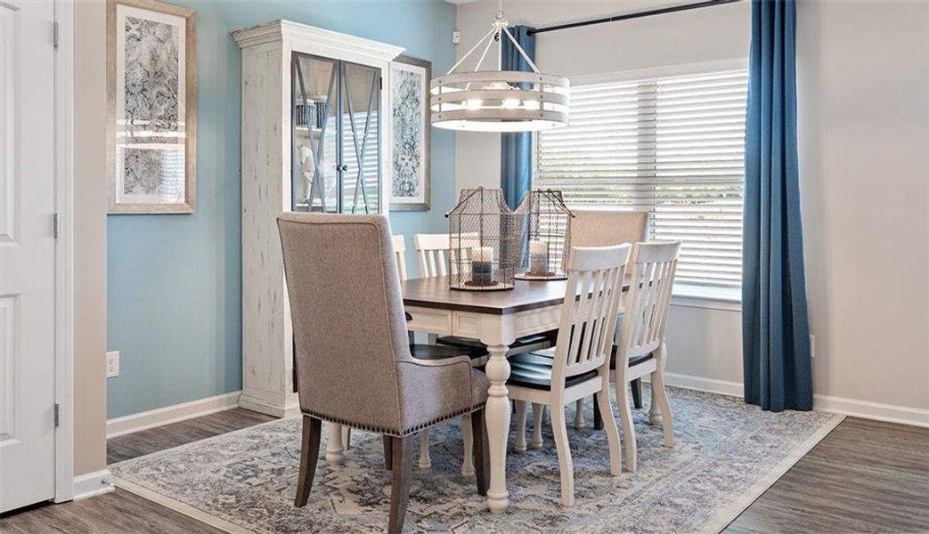 Furnished interior view inside a new home in Saddle Ridge, Calhoun (Image 10).