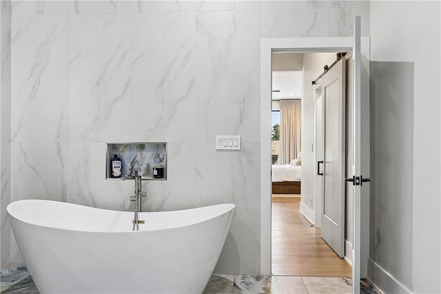 Furnished interior view inside a new home in , Atlanta (Image 9).