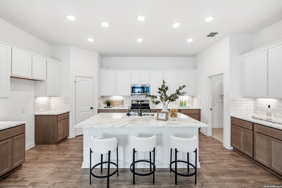 Furnished interior view inside a new home in The Crossvine, Schertz (Image 6).