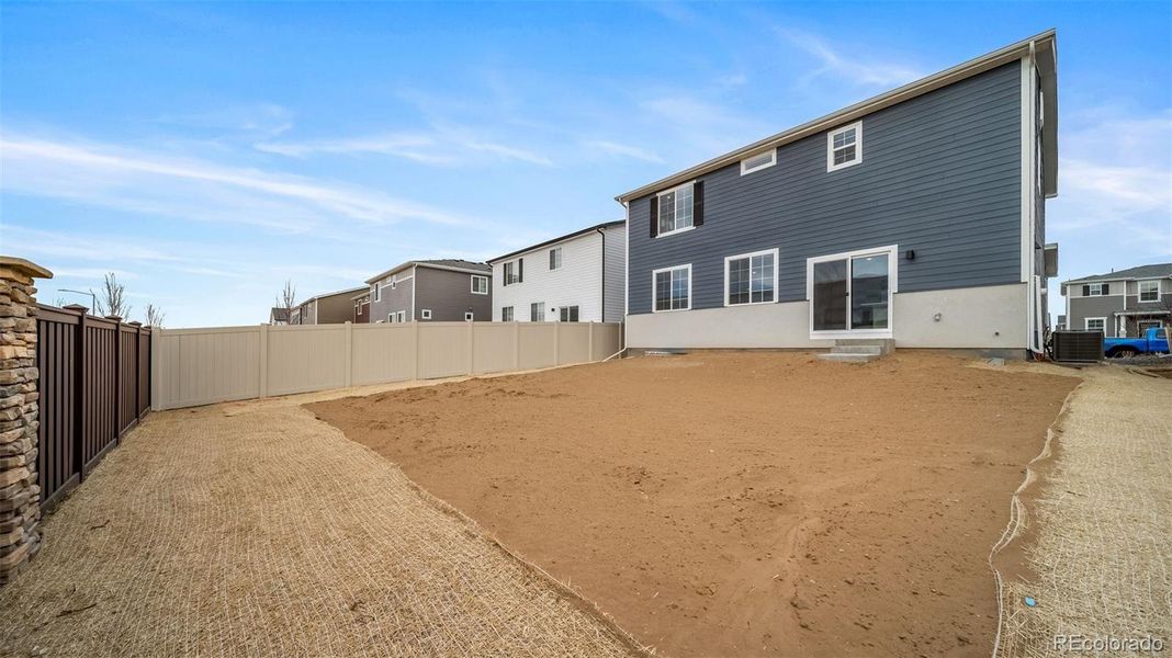 Exterior details and patio area of a home in , Aurora (Image 20).