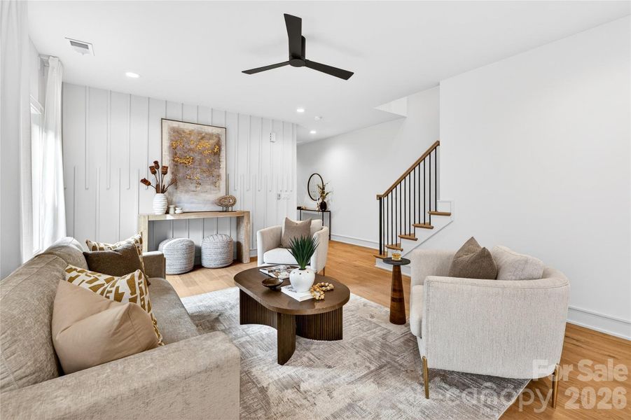 Furnished interior view inside a new home in , Charlotte (Image 24).