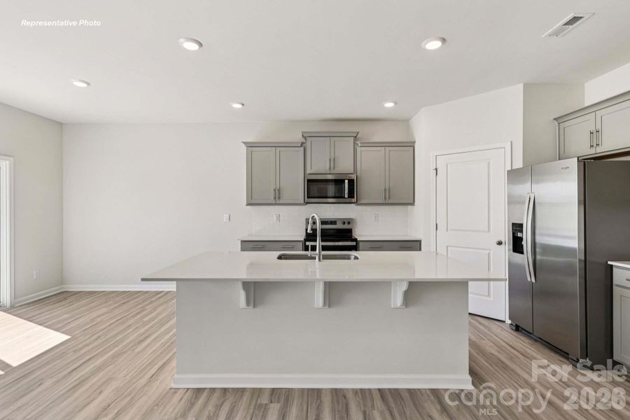 Furnished interior view inside a new home in Secrest Commons, Monroe (Image 10).