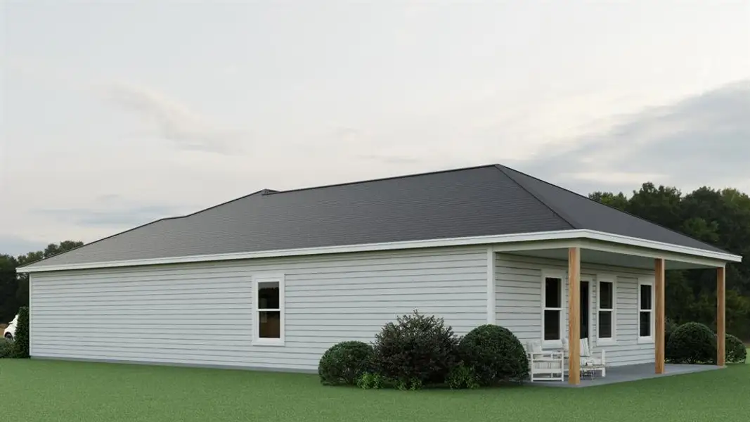 Exterior details and patio area of a home in , West (Image 3).