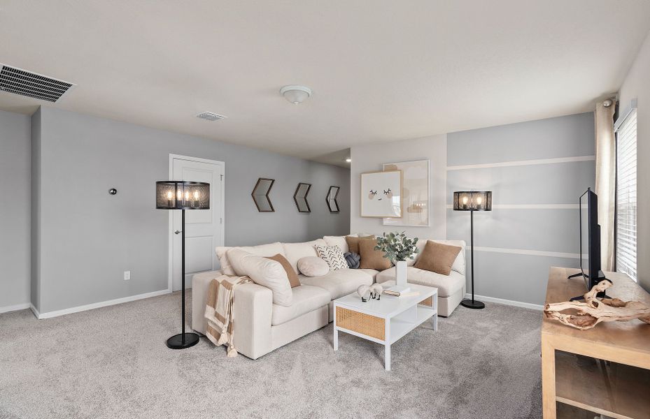 Furnished interior view inside a new home in Lakehaven Estates, Clermont (Image 5). Furnished interior view inside a new home in Lakehaven Estates, Clermont (Image 5).