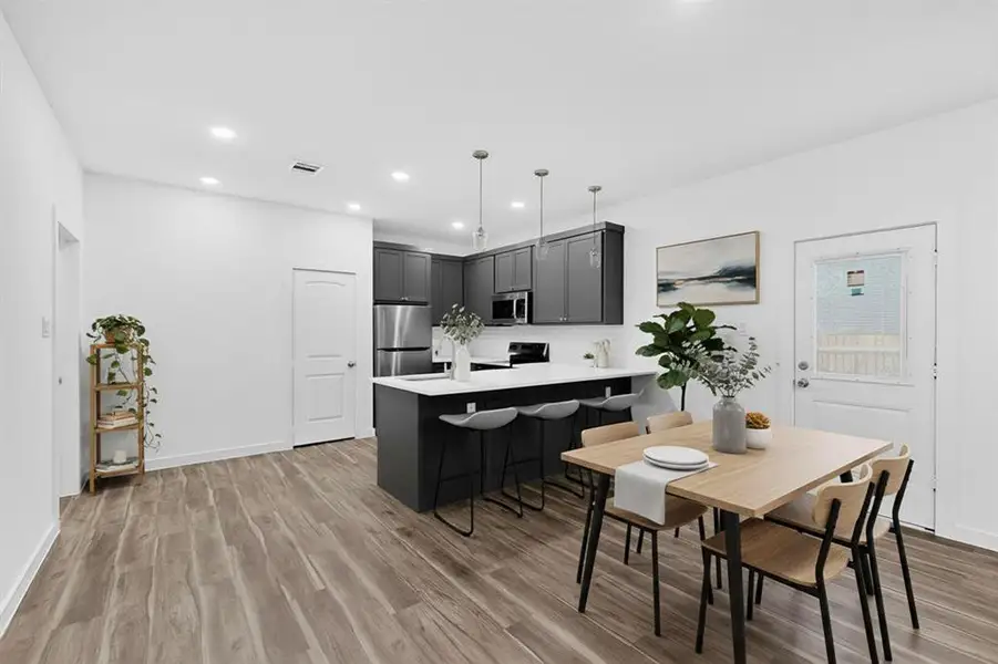 Furnished interior view inside a new home in , Dallas (Image 10).