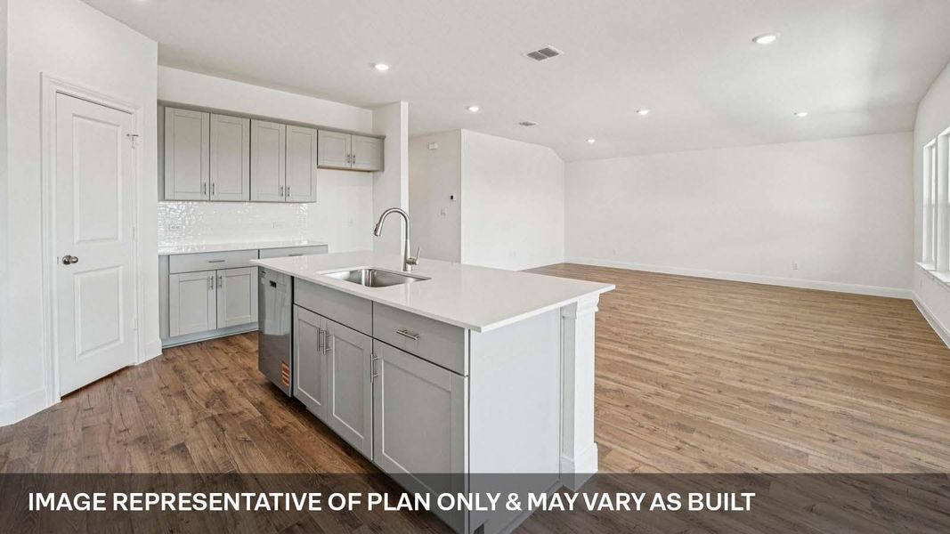 Furnished interior view inside a new home in Railhead, Cedar Creek (Image 5).