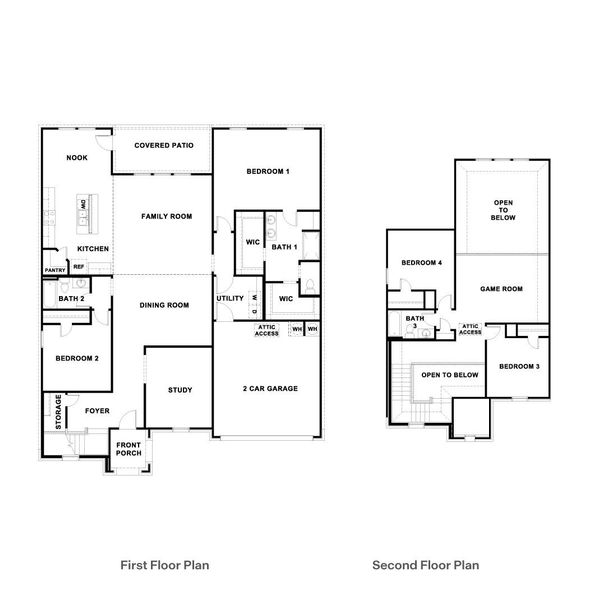 2D floor plan layout of this home in Bar W Ranch, Leander, TX (Image 2). 2D floor plan layout of this home in Bar W Ranch, Leander, TX (Image 2).