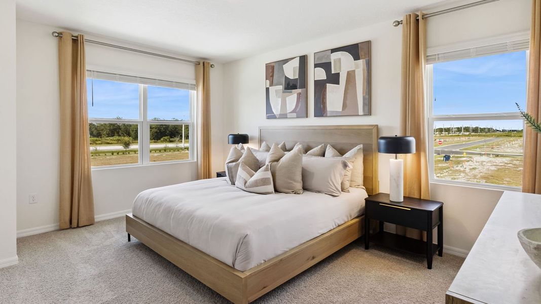 Furnished interior view inside a new home in Summerlin at Hawthorne Ranch, Lakeland (Image 26).