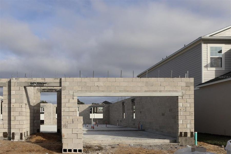 In-progress construction of a new home in Estates at Rivercrest, Sanford, FL (Image 4).