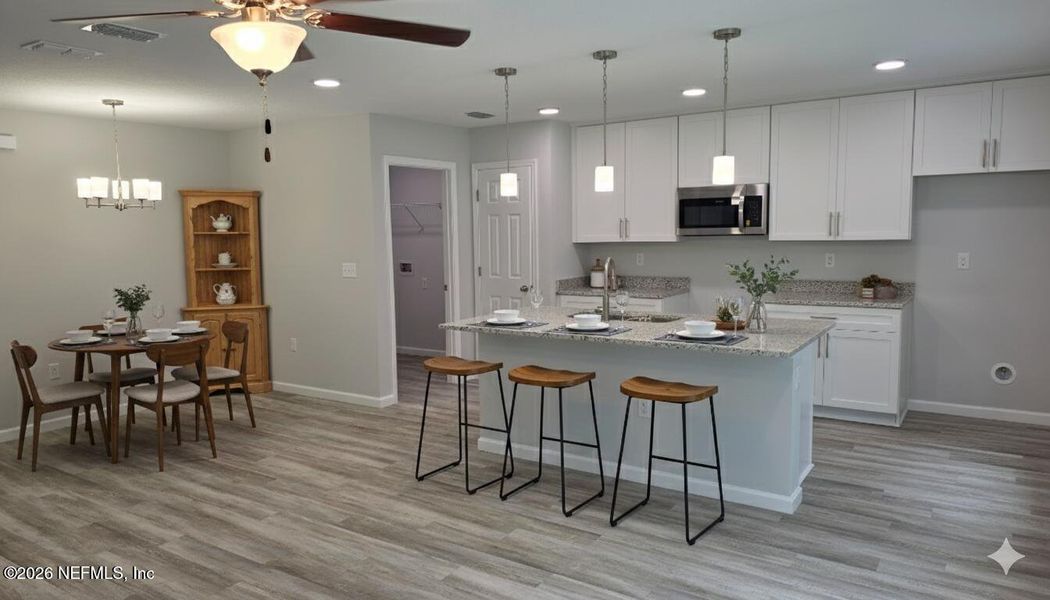 Furnished interior view inside a new home in , Jacksonville (Image 3).