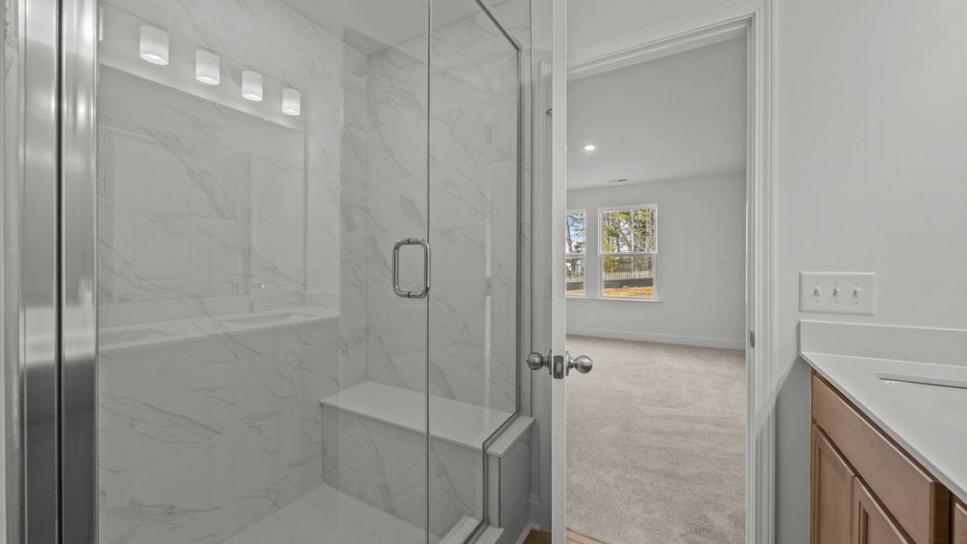 Furnished interior view inside a new home in Bell Glen, Charlotte (Image 23).