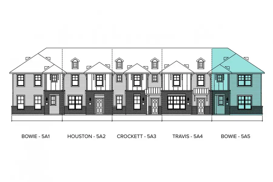 Representative rendering of the exterior for the Seven Oaks Bowie by Brohn Homes (Image 4).