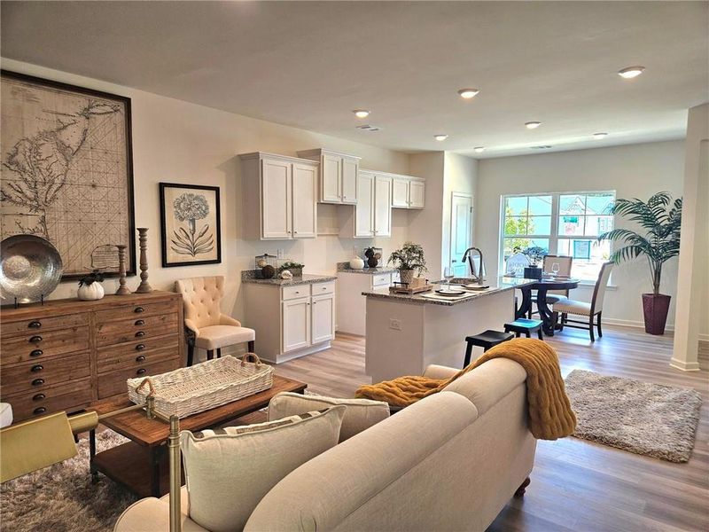 Furnished interior view inside a new home in , Conyers (Image 15).