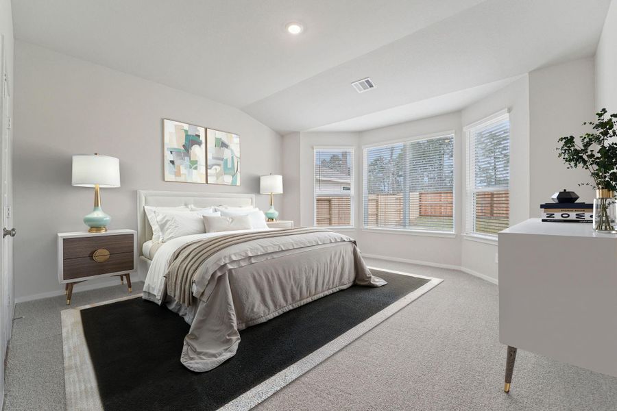 Furnished interior view inside a new home in Granger Pointe - Premier Series, Conroe (Image 9).