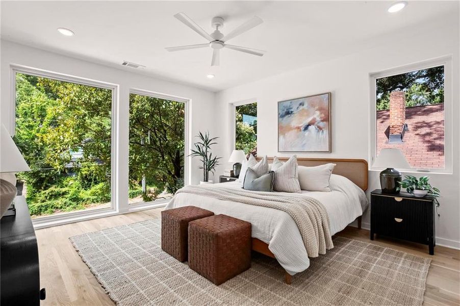 Furnished interior view inside a new home in , Atlanta (Image 32).