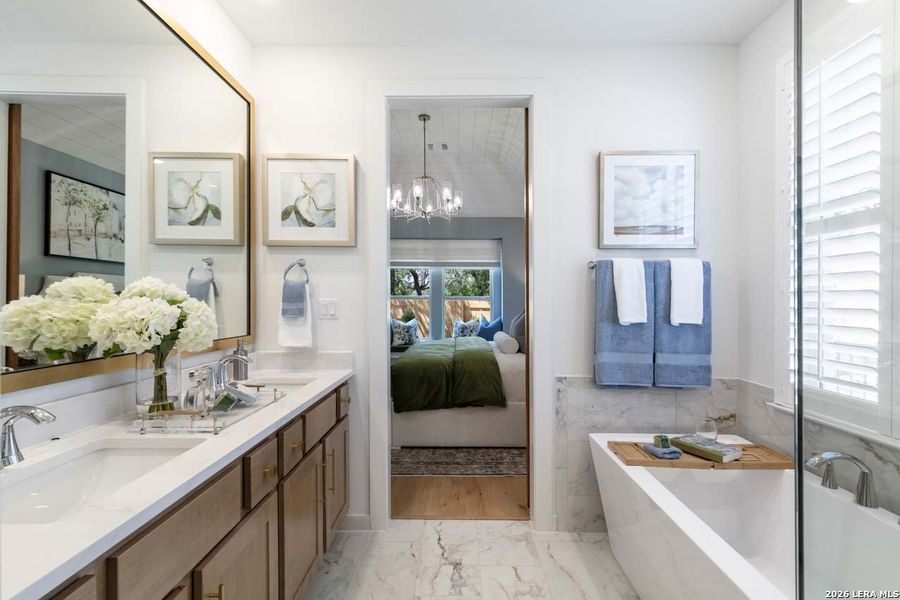 Furnished interior view inside a new home in La Cima, San Marcos (Image 16).