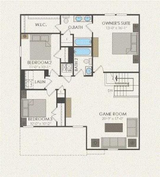 Pulte Homes, Sandalwood floor plan